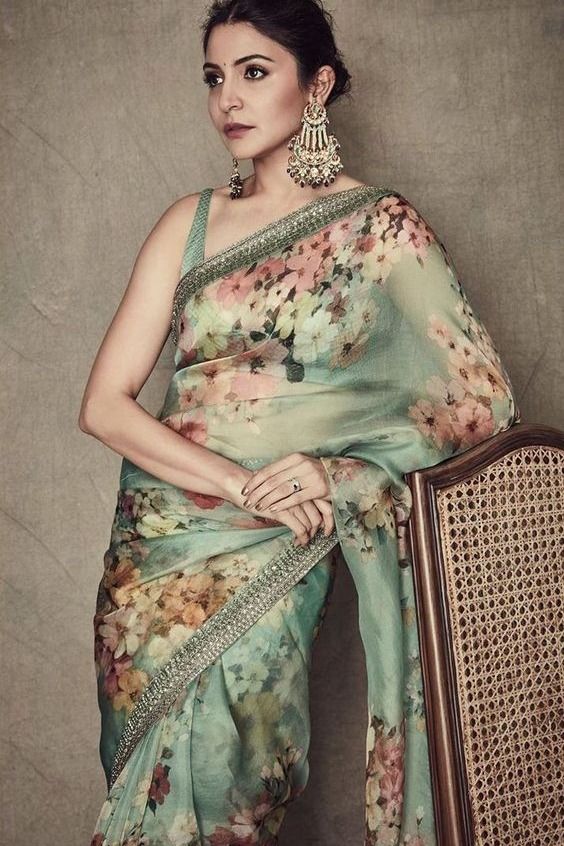 Beautiful Designer Imported Orgenza Silk with Digital Print Saree