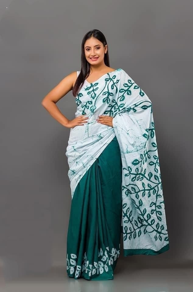 Beautiful Designer Imported Cotton Silk with Digital Print Saree