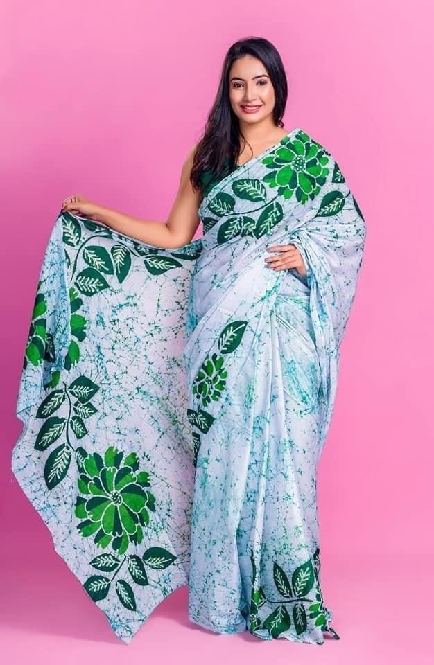 Beautiful Designer Imported Cotton Silk with Digital Print Saree