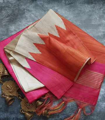 Beautiful Designer Summer Special Soft Tussar Silk Saree