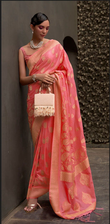 Beautiful Designer Soft Kosmos Silk Saree