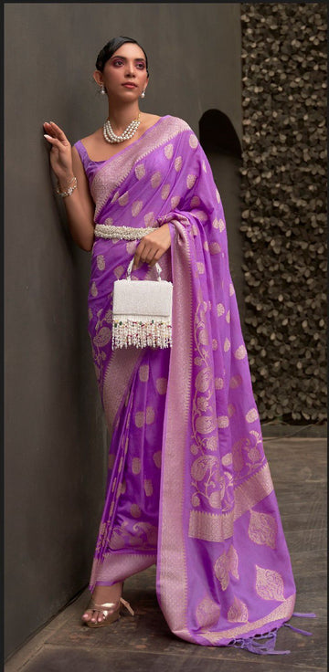 Beautiful Designer Soft Kosmos Silk Saree