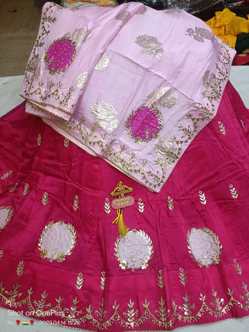 Beautiful Designer Rajasthani Pure Upara Silk Lahenga Choli