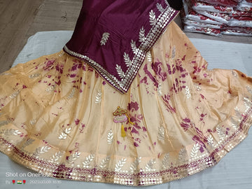 Beautiful Designer Rajasthani Pure Chinon Lahenga Choli