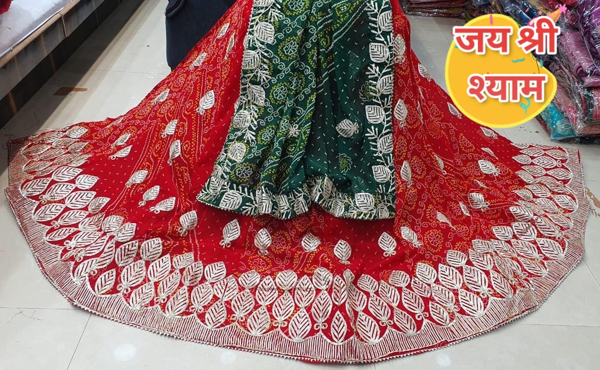 Beautiful Designer Rajasthani Pure Georgette Silk Lahenga Choli