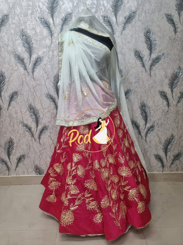 Beautiful Designer Rajasthani Pure Chinon Lehriya Lahenga Choli