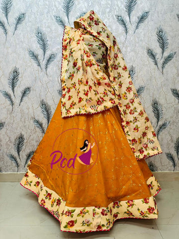 Beautiful Designer Rajasthani Kota Silk Lehriya Lahenga Choli