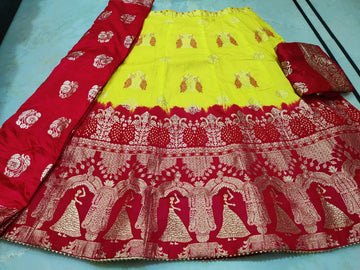 Beautiful Designer Rajasthani Pure Banarasi Dolo silk Lehenga Choli