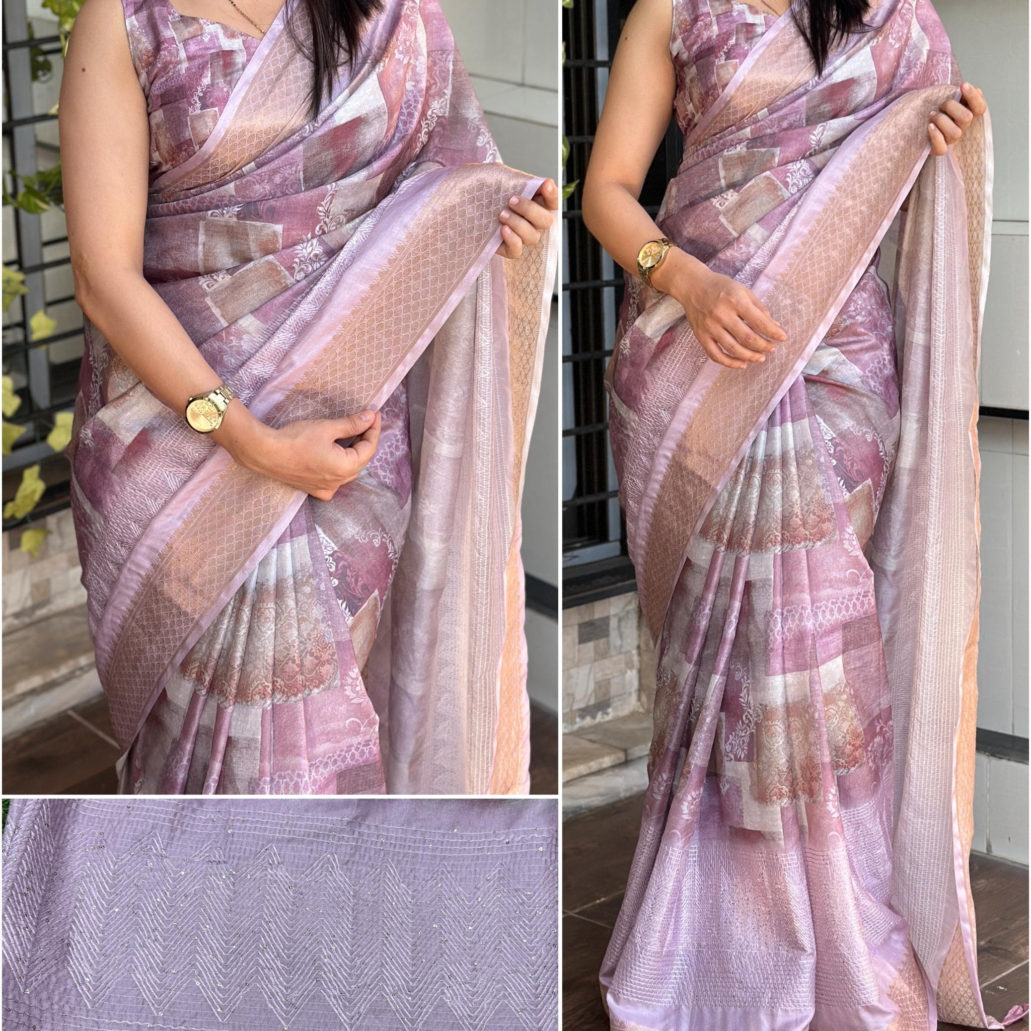 Beautiful Designer Pure Muslin Cotton Digital Print Saree