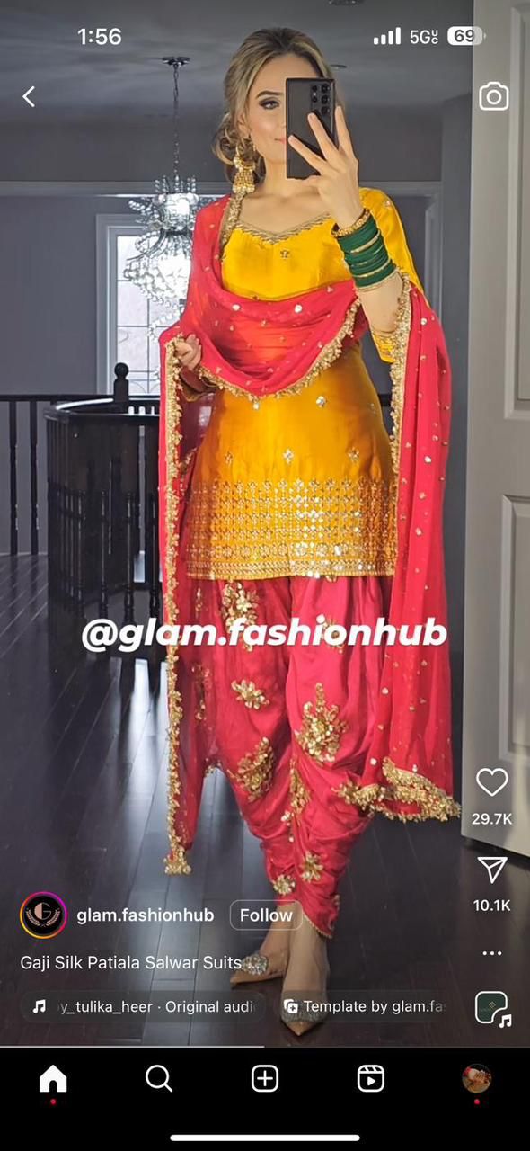 Beautiful Designer Boutique Punjabi Georgette Salwer Suit