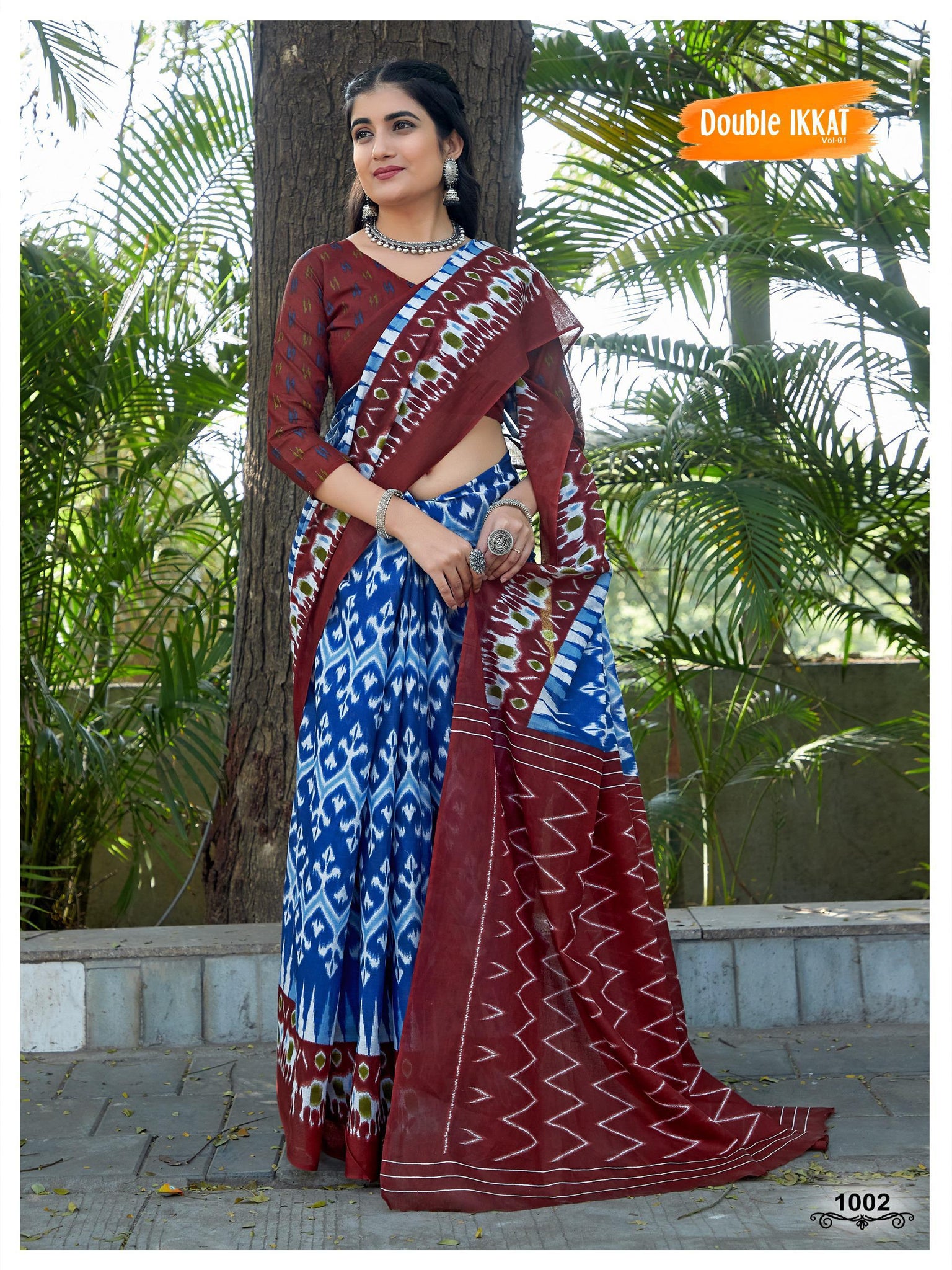 Beautiful Designer Jaipuri Woven Mulmul Cotton Saree