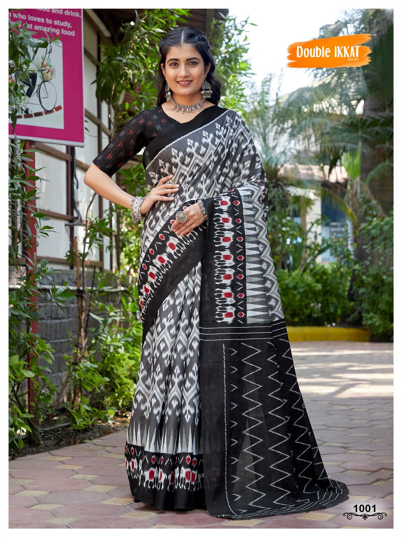 Beautiful Designer Jaipuri Woven Mulmul Cotton Saree