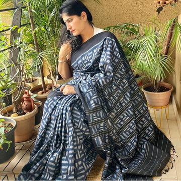 Party Wear Linen Saree