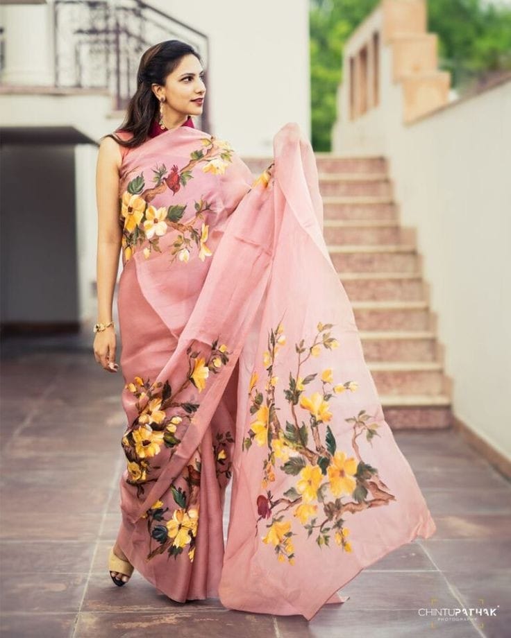 Beautiful Designer Soft Organza Digital Print Saree