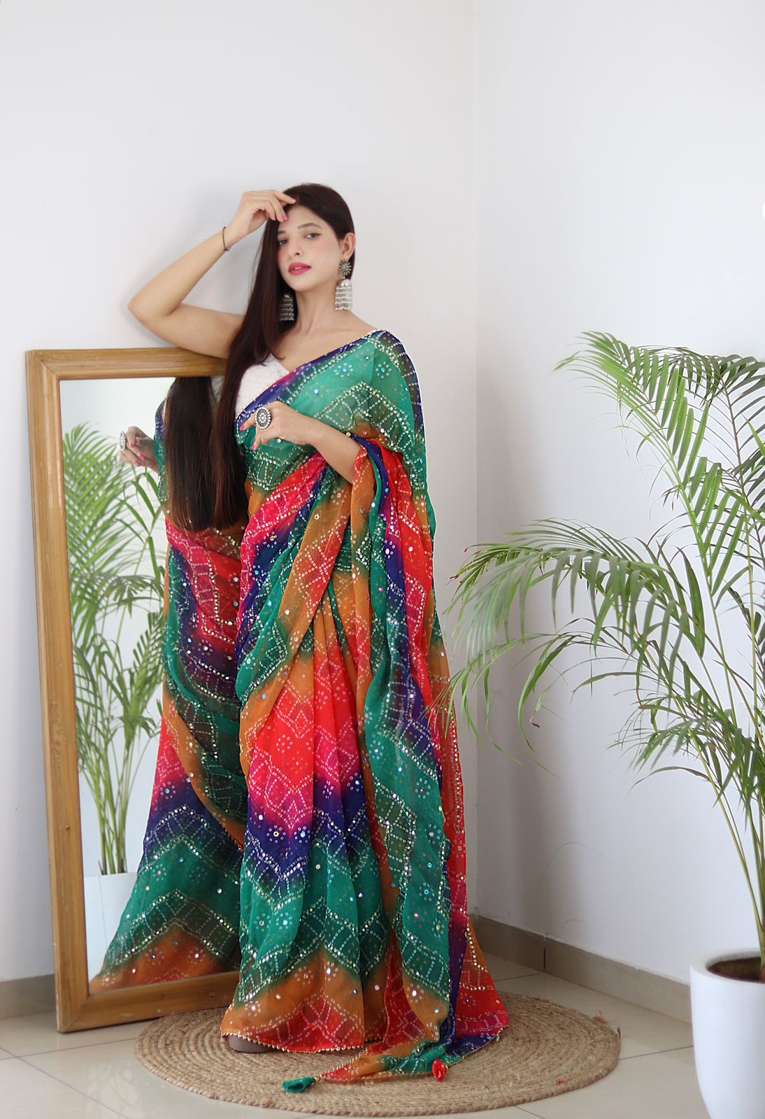 Buy Saroj Jullie Vol 2 Casual Wear Printed Moss Chiffon Saree Collection.