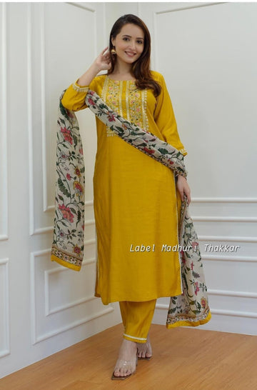 Beautiful Designer Heavy Reyon Rani Salwar Suit