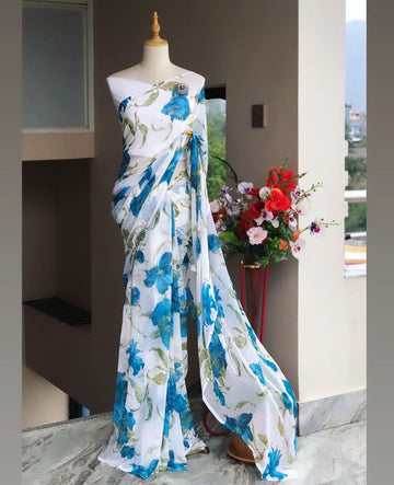 Beautiful Designer Soft Georgette Saree Digital Print Saree