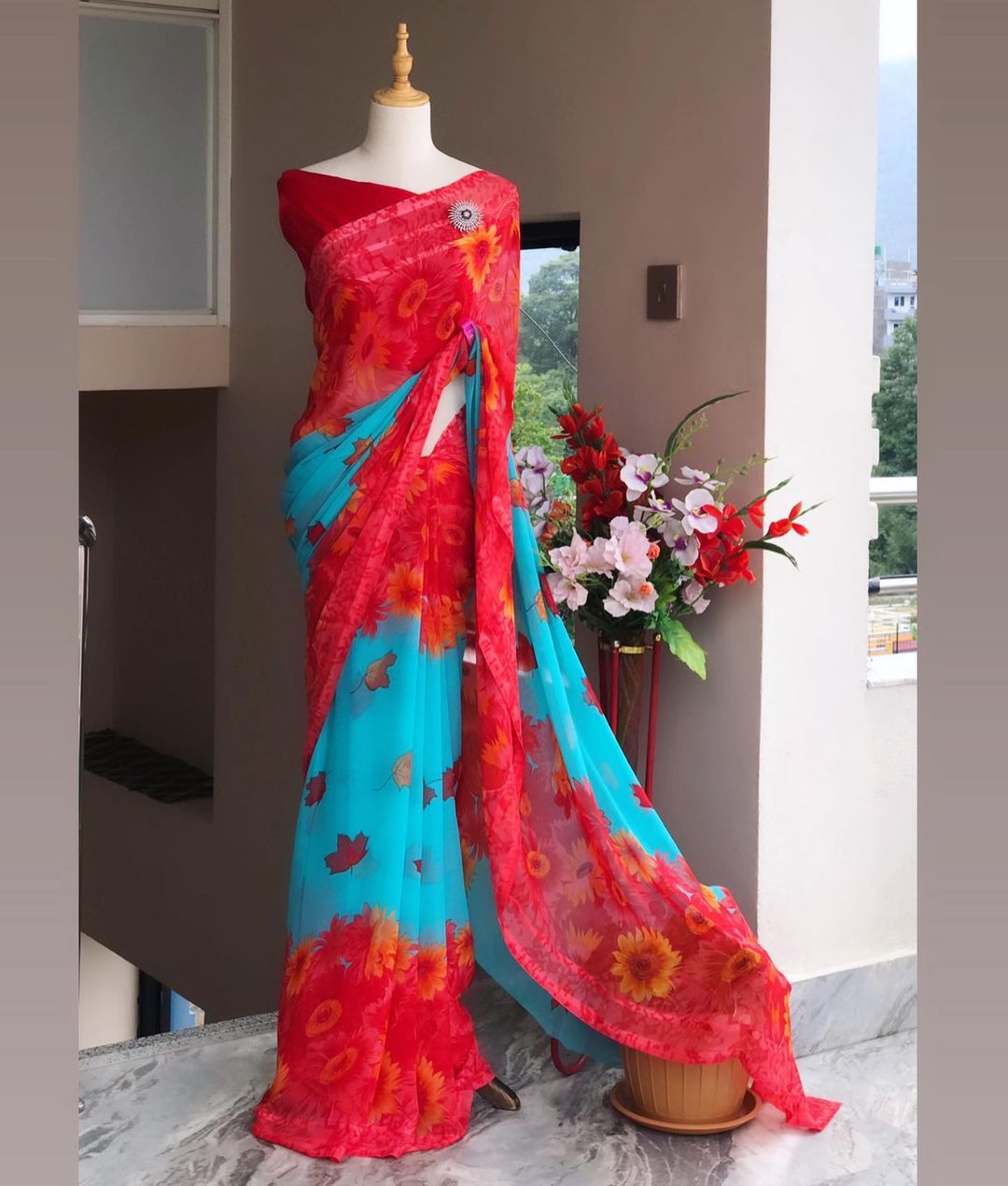 Beautiful Designer Soft Georgette Saree Digital Print Saree