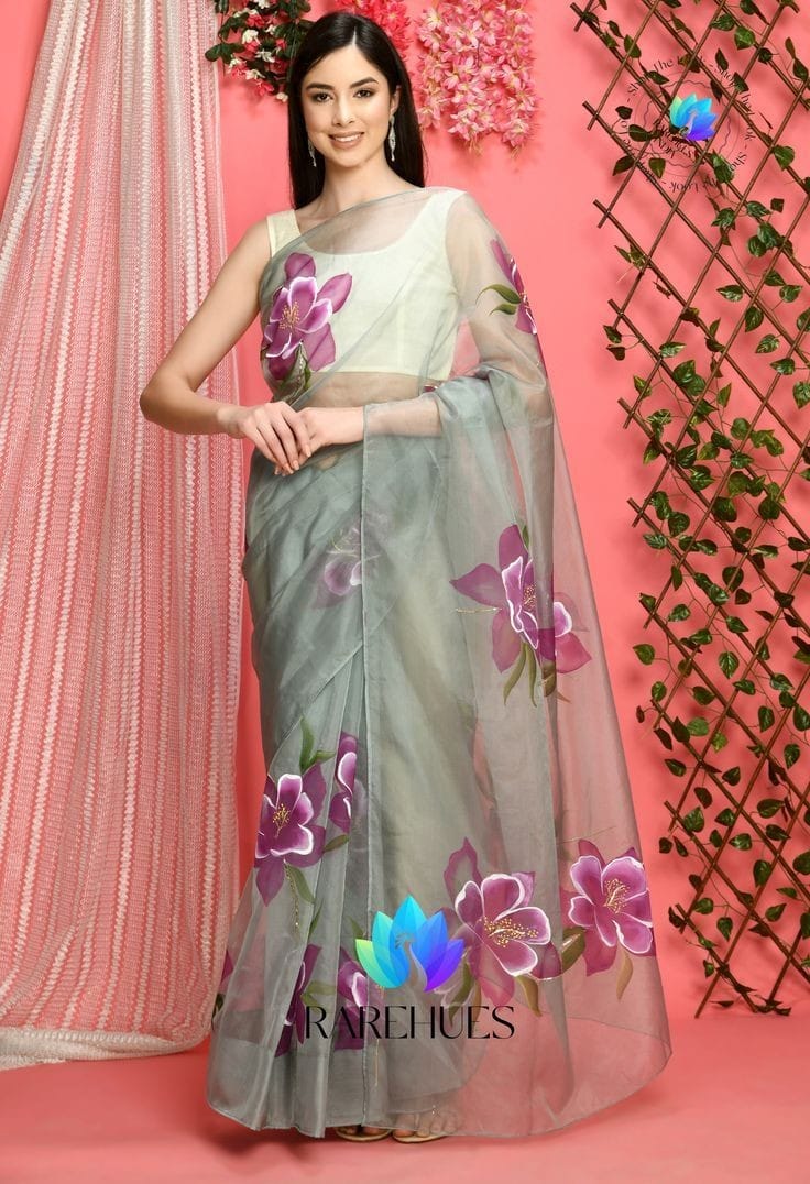 Beautiful Designer Soft Organza Saree Digital Print Saree