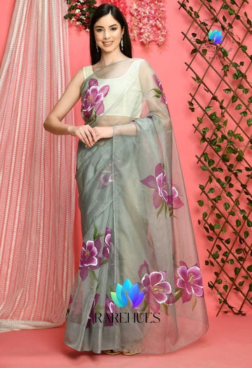 Beautiful Designer Soft Organza Saree Digital Print Saree