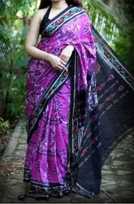 Beautiful Designer Original Linen Saree Digital Print Saree