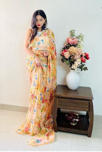 Beautiful Designer Soft Georgette Saree Digital Print Saree