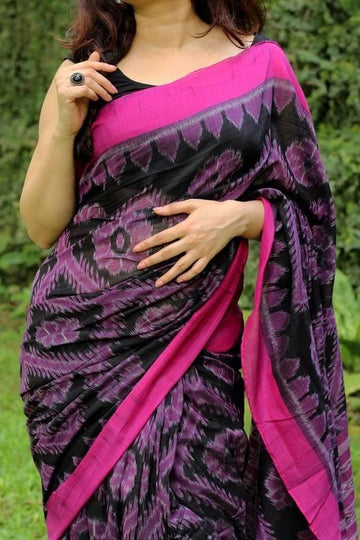 Beautiful Designer Soft Linen Saree Digital Print Saree