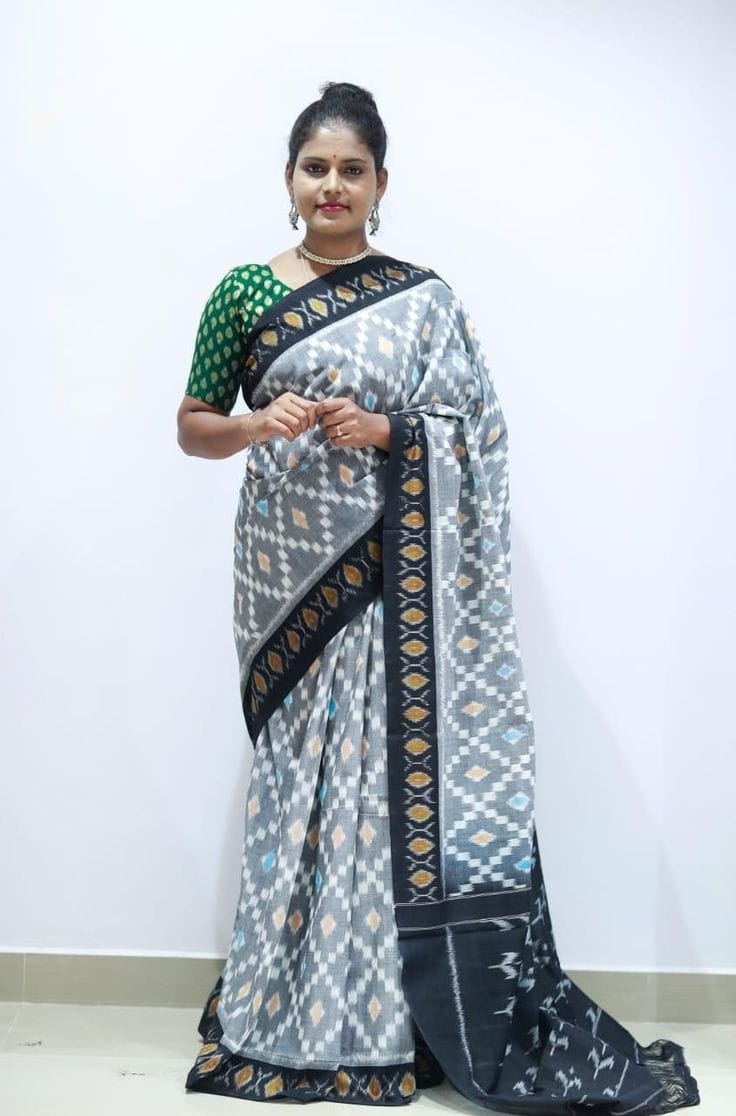 Beautiful Designer Soft Linen Saree Digital Print Saree