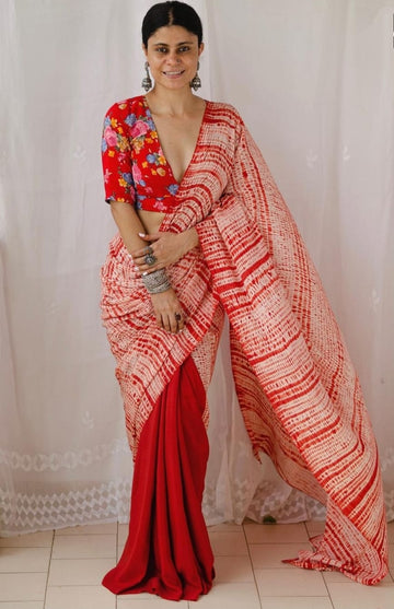 Beautiful Designer Mono Cotton Saree With Digital Print