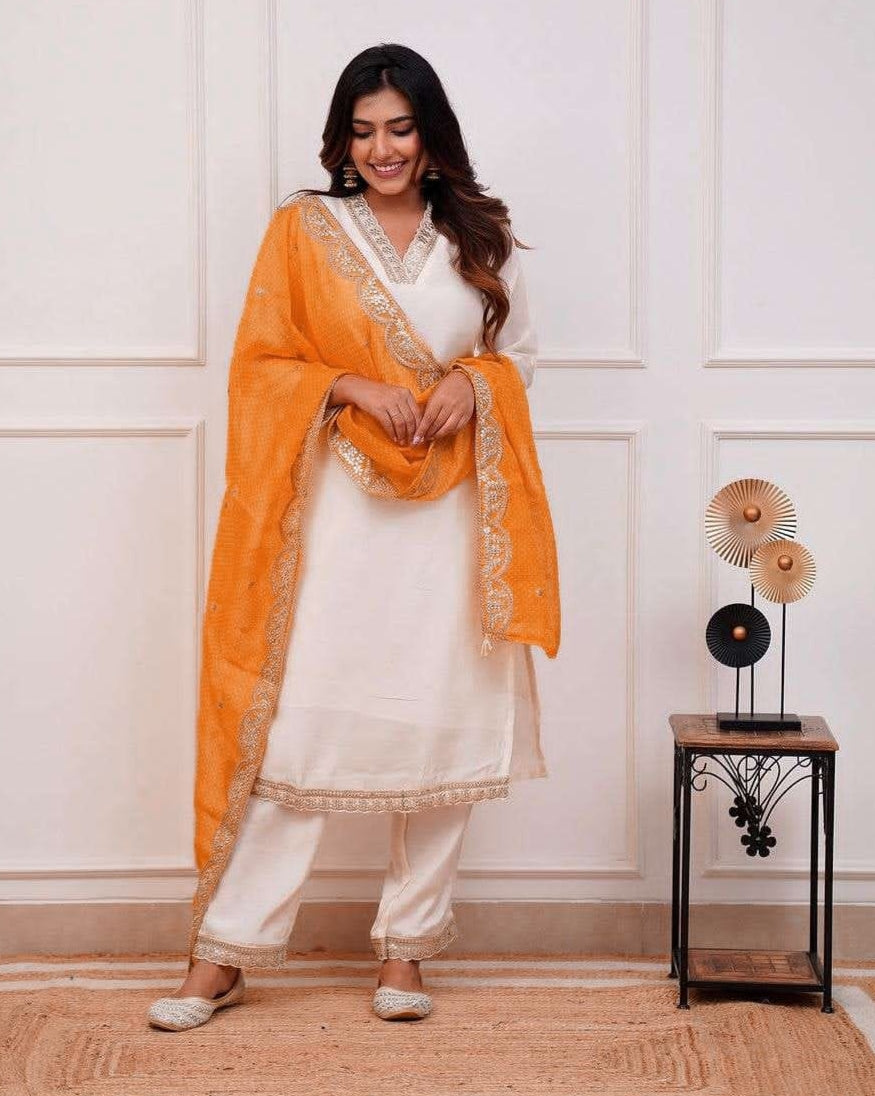 Beautiful Designer Heavy Banana Cotton Salwar Suit