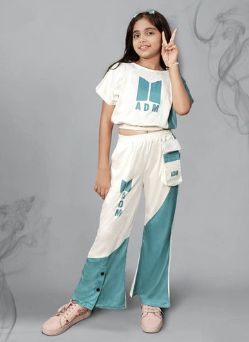 Beautiful Designer Kid's Yami Western Wear Top & Pent Set