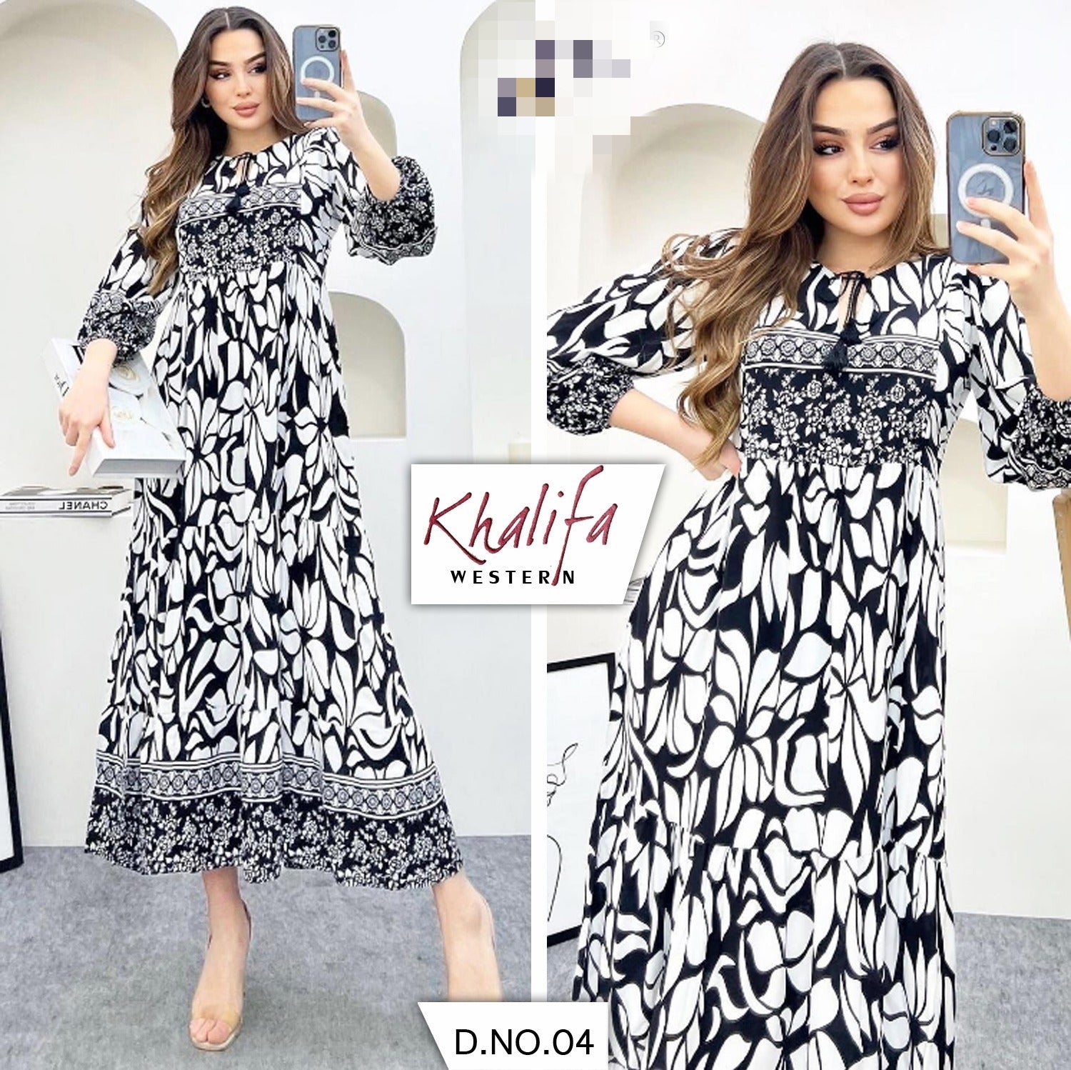 Beautiful Designer Western Wear Khalifa Frock