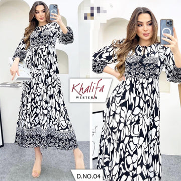 Beautiful Designer Western Wear Khalifa Frock