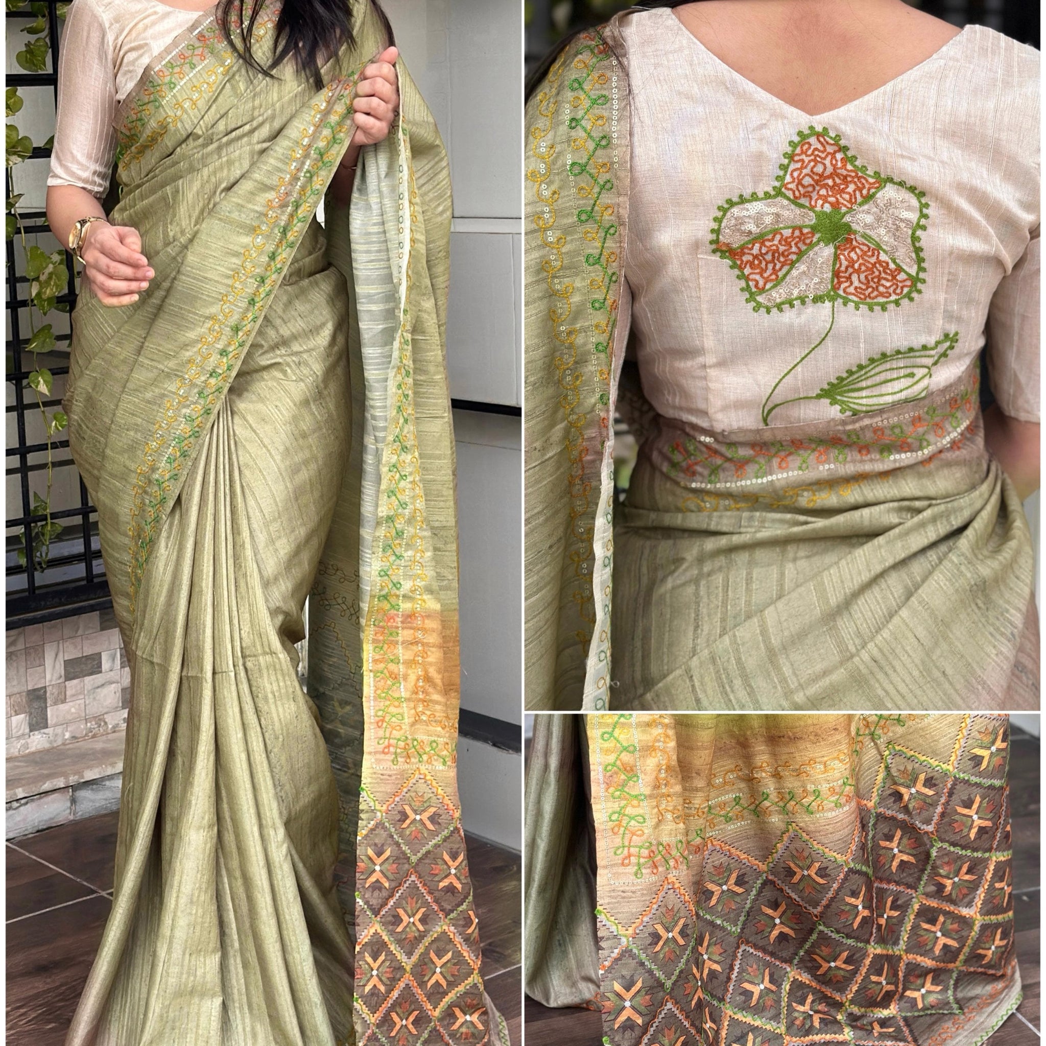 Beautiful Designer Summer Digital Ajrakh Print Air Silk Saree