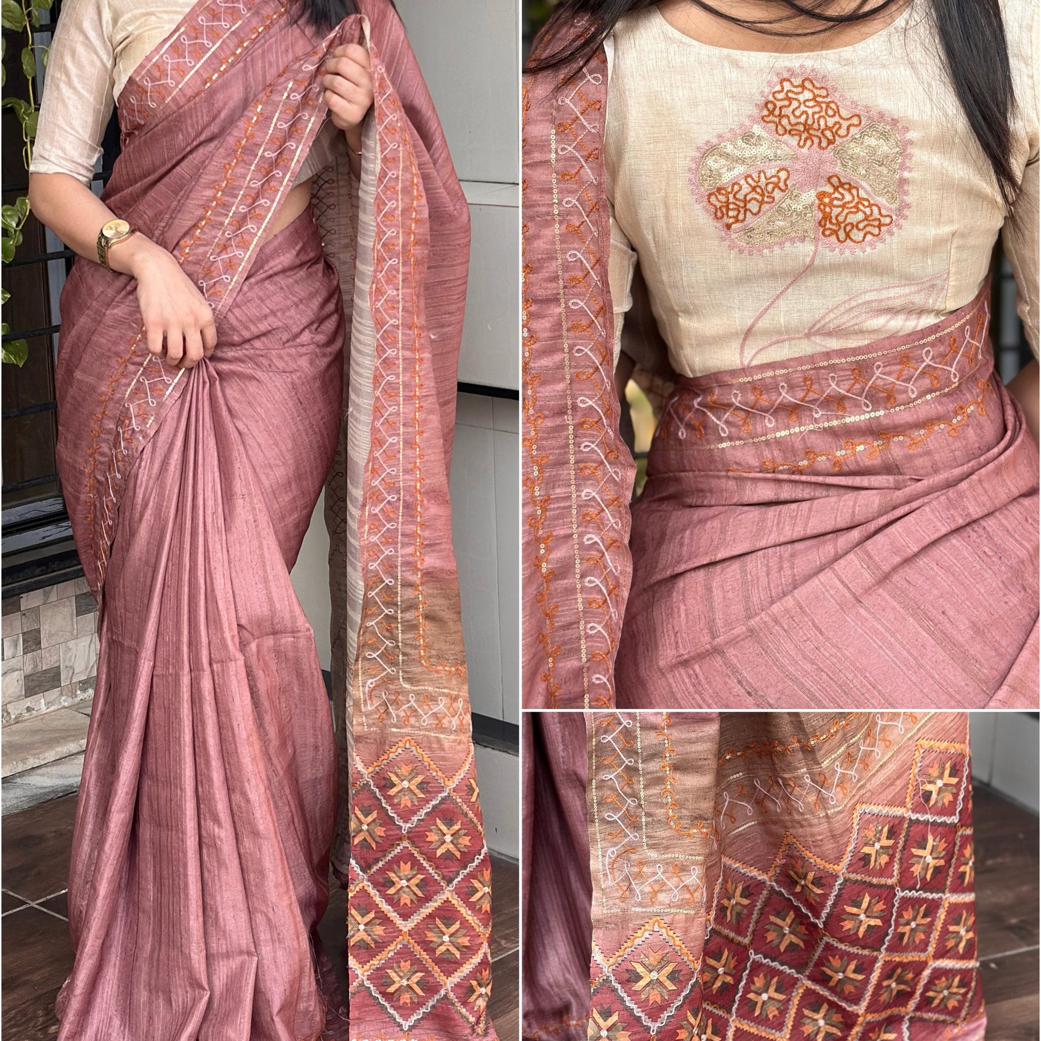 Beautiful Designer Summer Digital Ajrakh Print Air Silk Saree