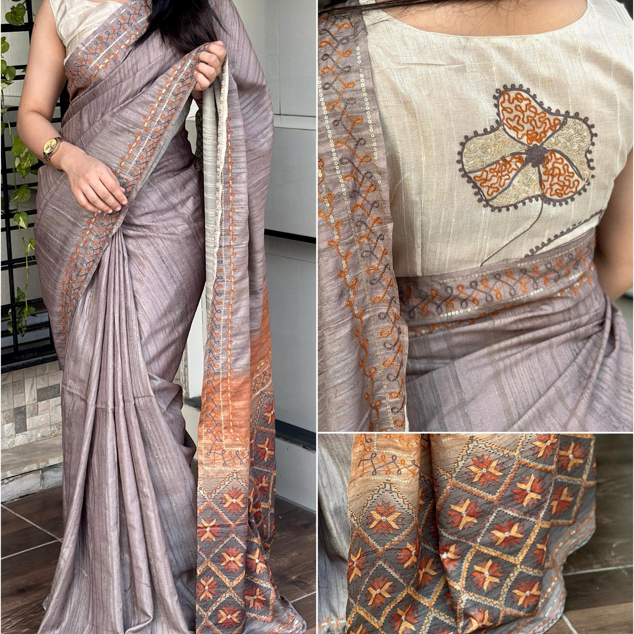 Beautiful Designer Summer Digital Ajrakh Print Air Silk Saree