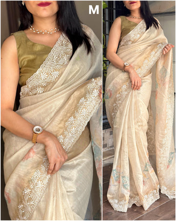 Beautiful Designer Summer Special Soft Organza Silk Saree