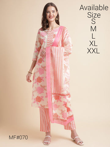 Beautiful Designer Premium Printed Cotton Salwar Suit