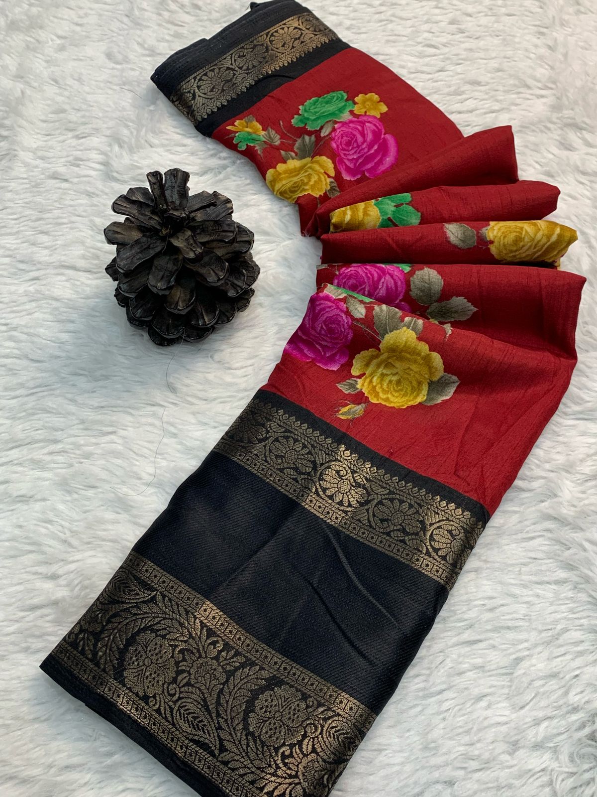 Beautiful Designer Summer Special Soft Dola Silk Saree