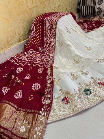 Beautiful Pure Upada Silk Lehanga Choli With Gaji Silk Duppta