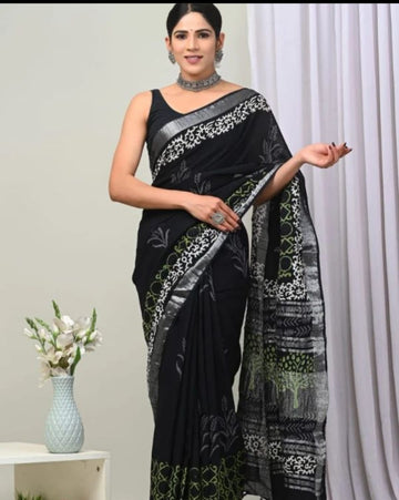 Linen Saree