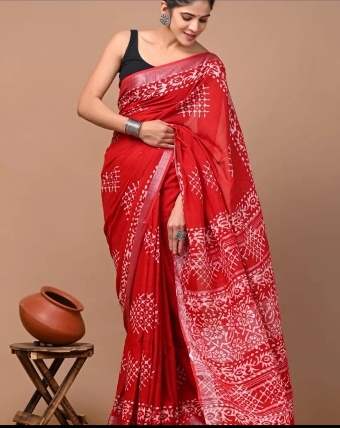 Linen Saree