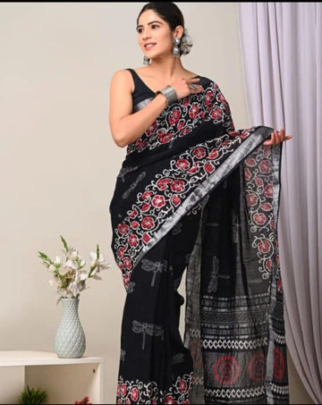 Linen Saree