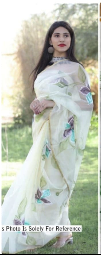 Beautiful Designer Summer Special Pure Organza silk Saree