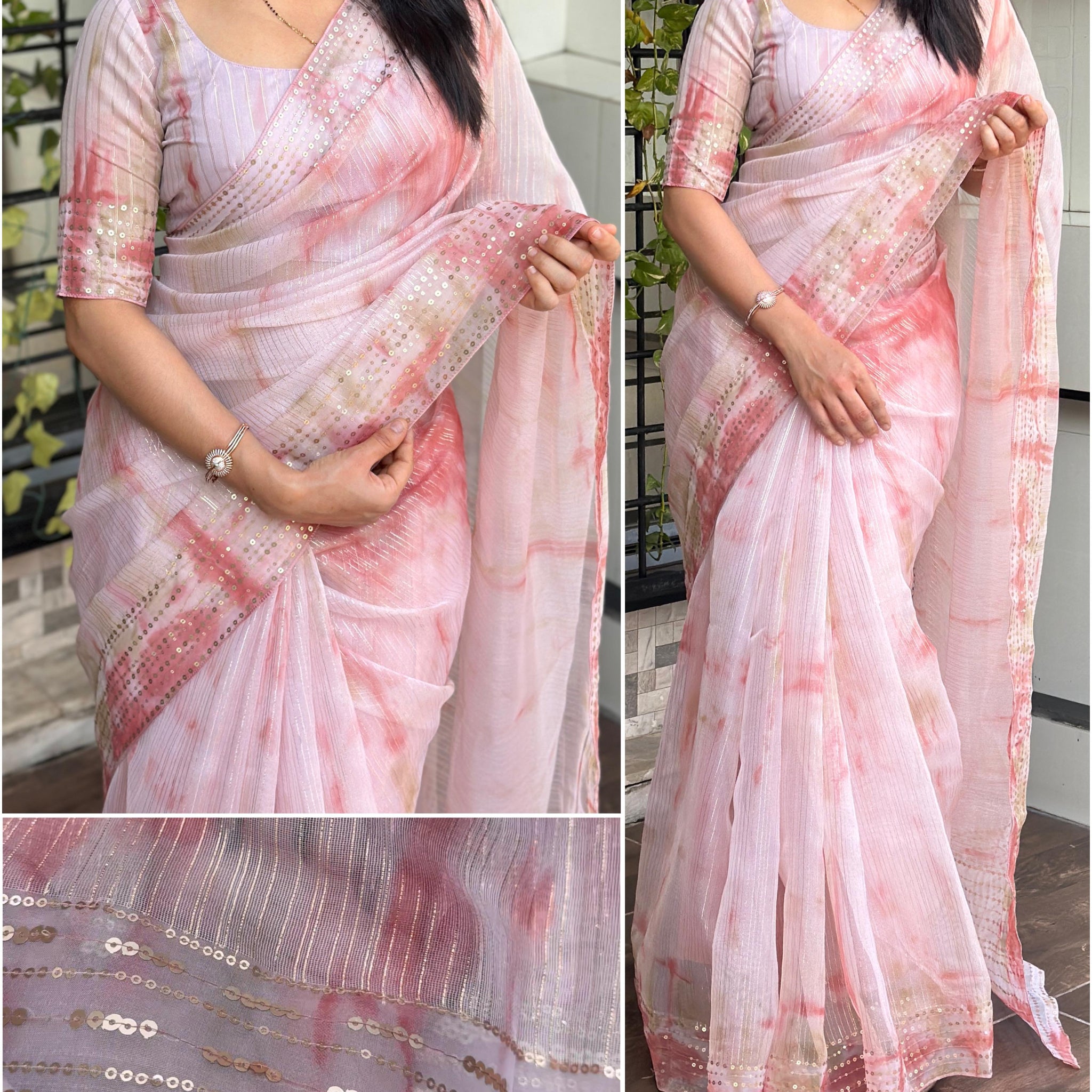 Beautiful Designer Summer Special Pure Organza silk Saree