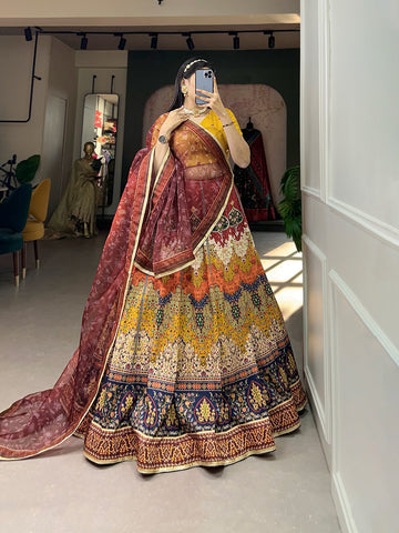 Beautiful Designer Soft Vaishali Silk Lehenga Choli