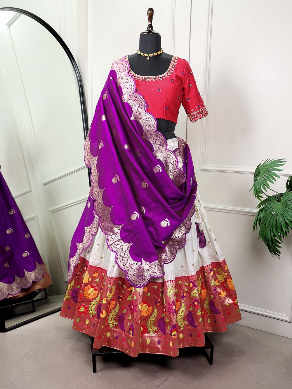 Beautiful Designer Bandhani Georgette Lehenga Choli