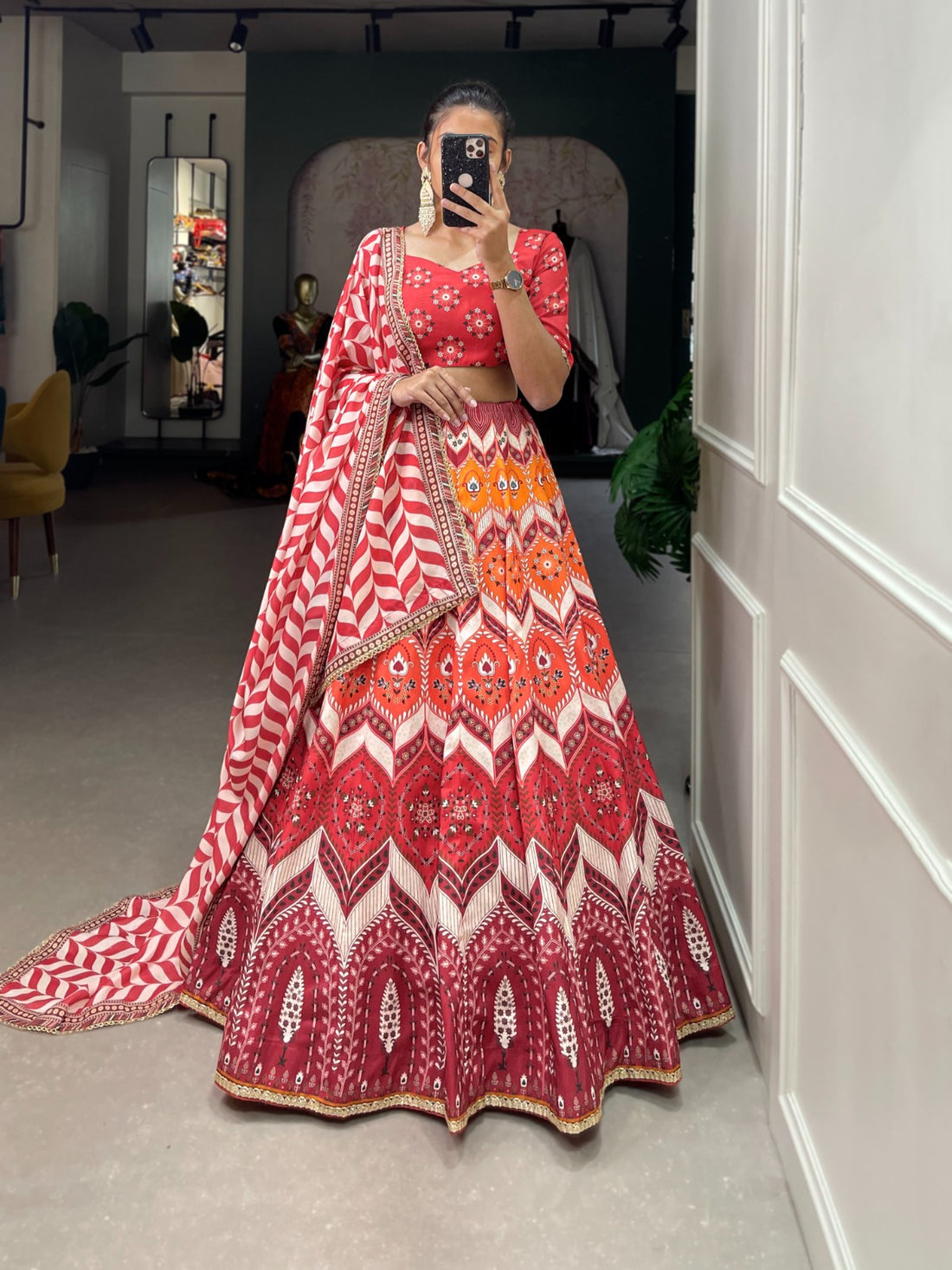 Beautiful Designer Vaishali Silk Lehenga Choli