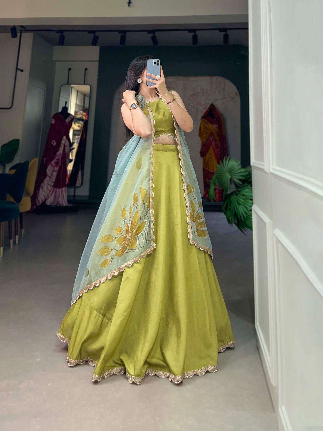 Beautiful Designer Party Wear Viscose Lehenga Choli