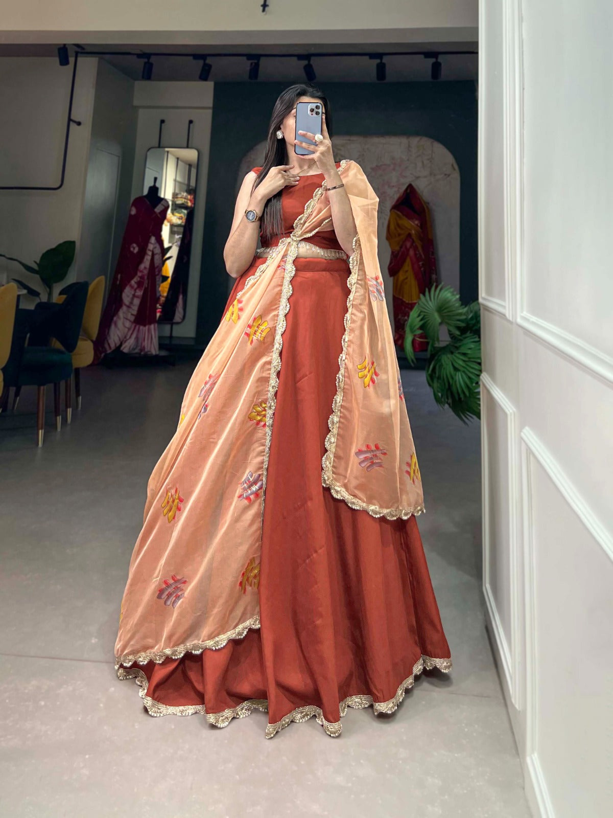 Beautiful Designer Party Wear Viscose Lehenga Choli